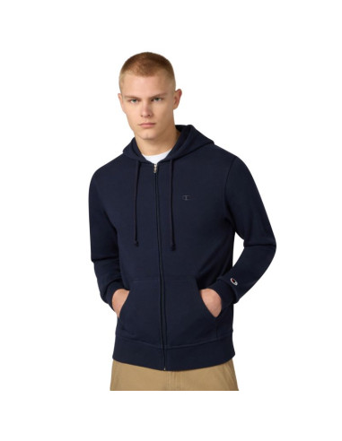 Bluza męska champion full zip hoodie sweatshirt granatowa 220786 bs501