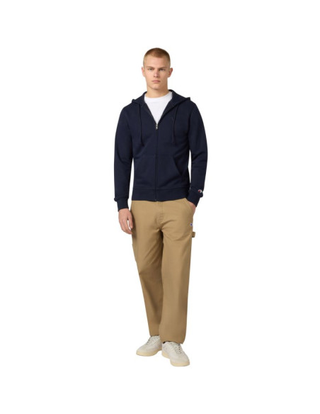 Bluza męska champion full zip hoodie sweatshirt granatowa 220786 bs501