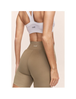 Legginsy treningowe damskie casall regular waist bikers kolor zielony 2