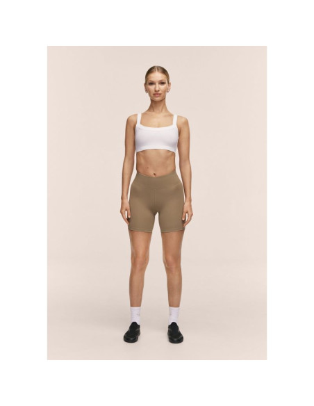 Legginsy treningowe damskie casall regular waist bikers kolor zielony