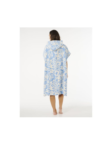Ponczo damskie rip curl mixed hooded towel zielone