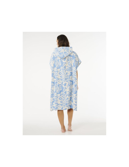 Ponczo damskie rip curl mixed hooded towel zielone