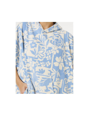 Ponczo damskie rip curl mixed hooded towel zielone