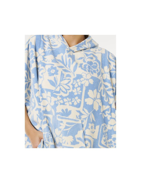 Ponczo damskie rip curl mixed hooded towel zielone