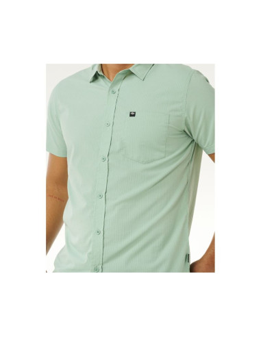 Koszula męska rip curl vaporcool aerotech s/s shirt zielona