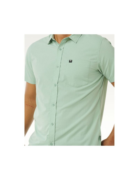 Koszula męska rip curl vaporcool aerotech s/s shirt zielona