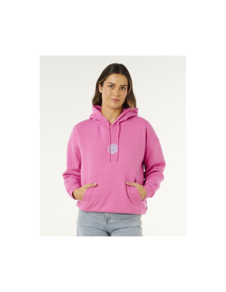 Bluza damska rip curl icons of surf heritage hood różowa