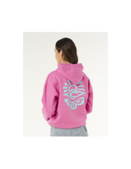 Bluza damska rip curl icons of surf heritage hood różowa 2