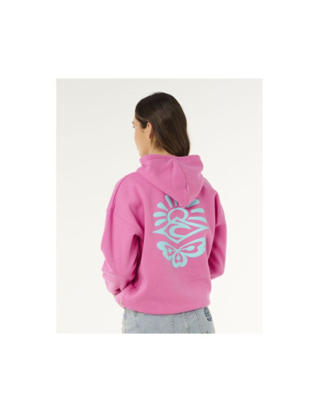 Bluza damska rip curl icons of surf heritage hood różowa