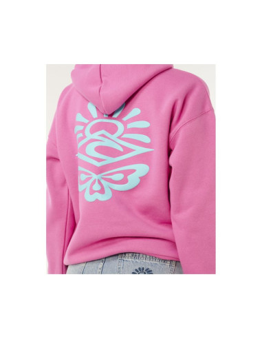 Bluza damska rip curl icons of surf heritage hood różowa
