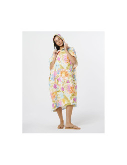 Ponczo damskie rip curl mixed hooded towel multikolor