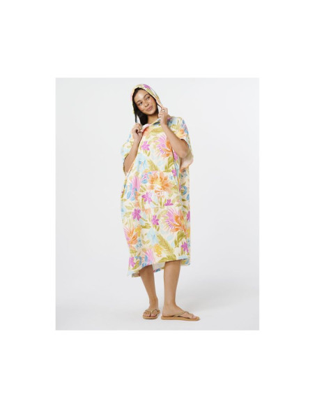 Ponczo damskie rip curl mixed hooded towel multikolor