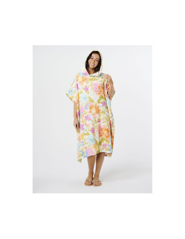 Ponczo damskie rip curl mixed hooded towel multikolor