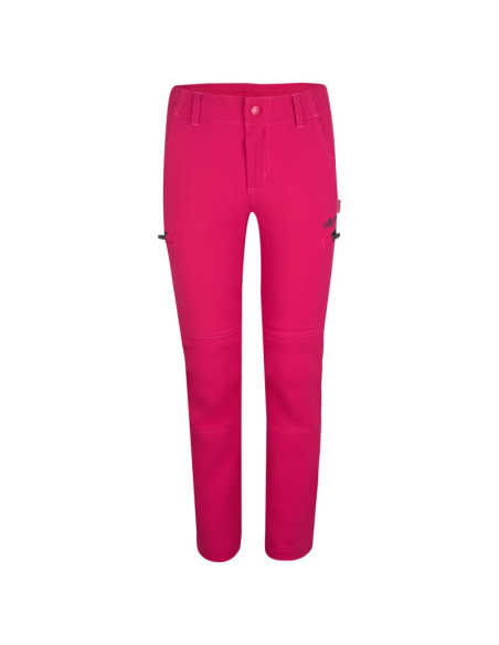 Spodnie zapinane na zamek dziecięce dla chłopca/dziewczynki trollkids kids kjerag zip-off pants rubine/anthracite (177-405)