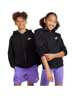 Bluza dla dzieci nike sportswear club fleece czarna fd3004 010