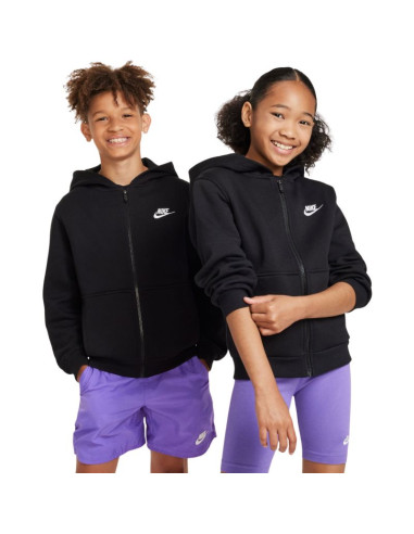 Bluza dla dzieci nike sportswear club fleece czarna fd3004 010