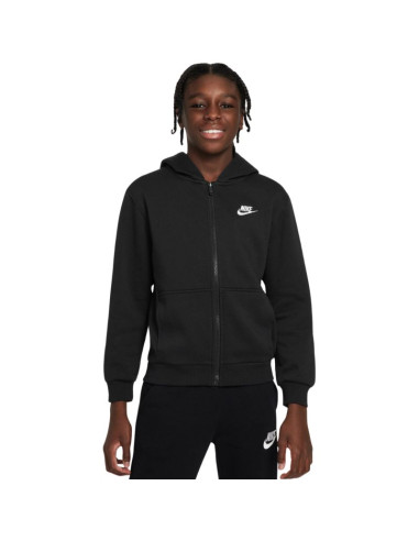 Bluza dla dzieci nike sportswear club fleece czarna fd3004 010
