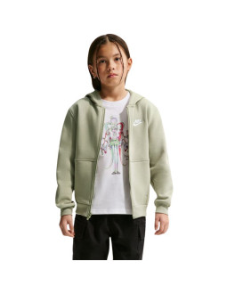 Bluza dla dzieci nike sportswear club fleece jasnozielona fd3004 304