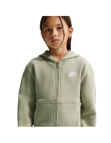 Bluza dla dzieci nike sportswear club fleece jasnozielona fd3004 304