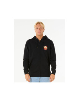 Bluza rip curl wettie passage icon zip thru czarny