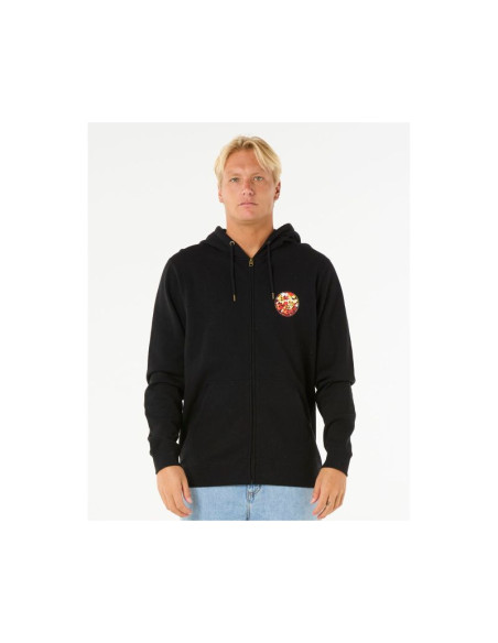 Bluza rip curl wettie passage icon zip thru czarny