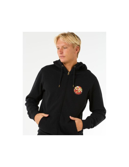 Bluza rip curl wettie passage icon zip thru czarny