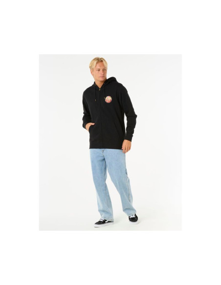 Bluza rip curl wettie passage icon zip thru czarny