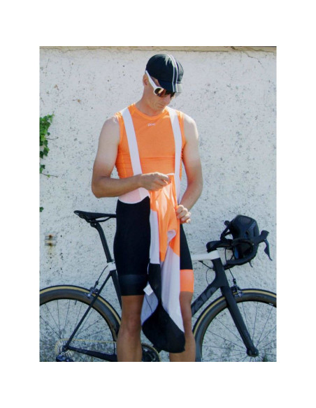 Koszulka rowerowa poc essential layer vest - pomarańczowy