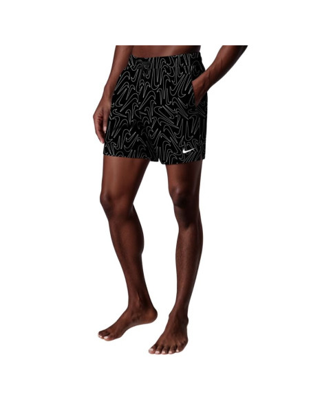 Spodenki kąpielowe nike breaker tossed swoos 5" volley czarne nessg572 001