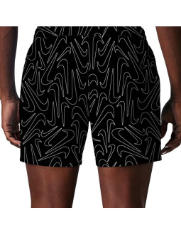 Spodenki kąpielowe nike breaker tossed swoos 5" volley czarne nessg572 001 2