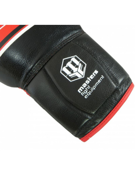 Rękawice bokserskie rbt-lf 14 oz czarno-czerwone