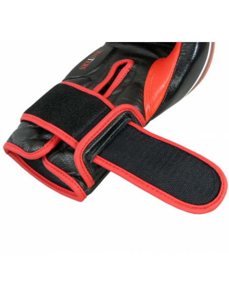 Rękawice bokserskie rbt-lf 14 oz czarno-czerwone