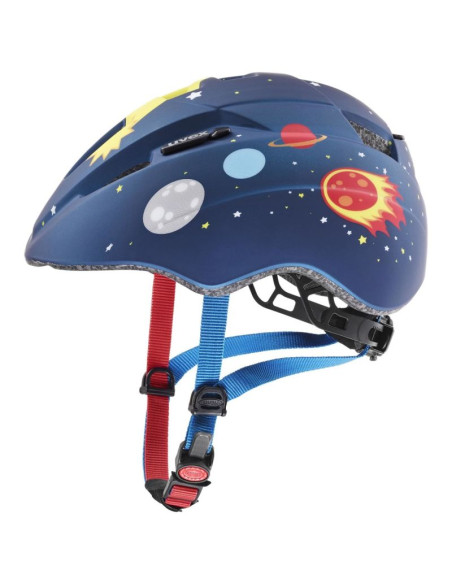 Kask rowerowy dziecięcy uvex kid 2 cc dk.blue rocket m.46-52 cm