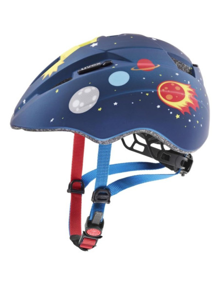 Kask rowerowy dziecięcy uvex kid 2 cc dk.blue rocket m.46-52 cm