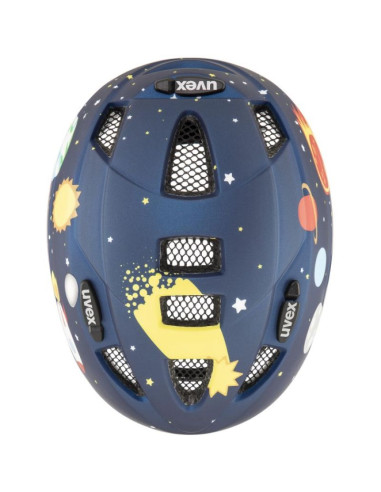 Kask rowerowy dziecięcy uvex kid 2 cc dk.blue rocket m.46-52 cm