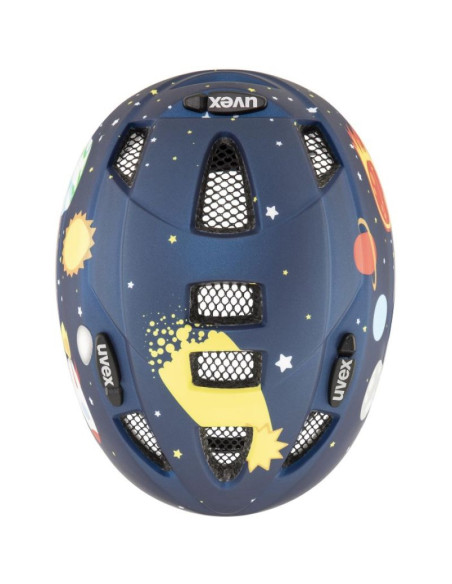 Kask rowerowy dziecięcy uvex kid 2 cc dk.blue rocket m.46-52 cm