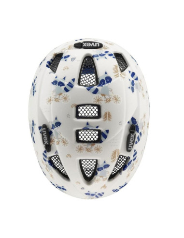 Kask rowerowy dziecięcy uvex kid 2 cc 46-52cm, raccoon matt