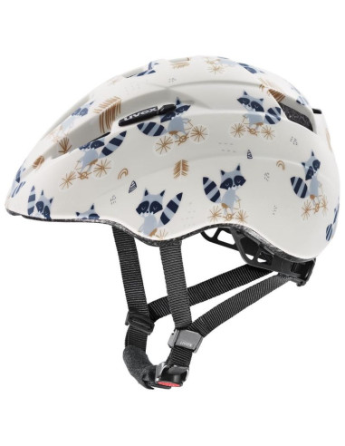 Kask rowerowy dziecięcy uvex kid 2 cc 46-52cm, raccoon matt