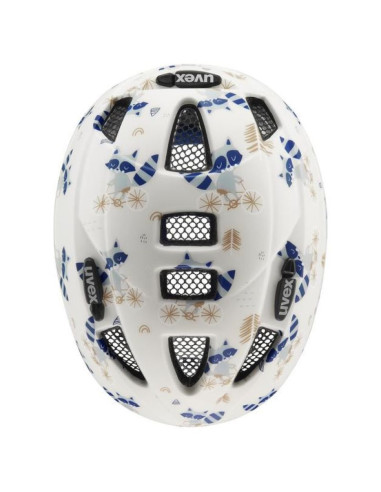 Kask rowerowy dziecięcy uvex kid 2 cc 46-52cm, raccoon matt