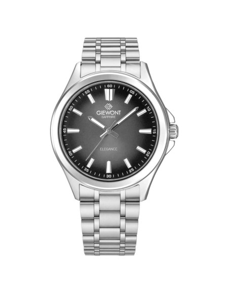 Zegarek męski giewont elegance sapphire srebrno czarny gw5160-b2