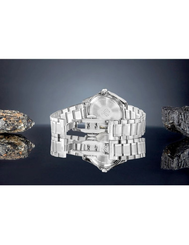 Zegarek męski giewont elegance sapphire srebrno czarny gw5160-b2