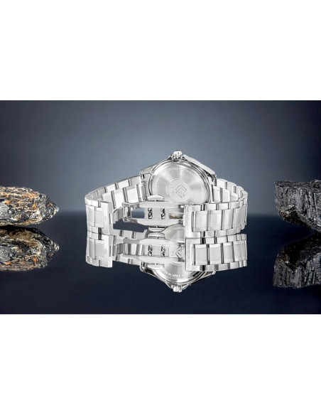 Zegarek męski giewont elegance sapphire srebrno czarny gw5160-b2