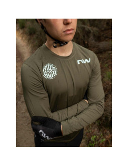 Koszulka rowerowa northwave xtrail 2 jersey long sleeve zielony 2