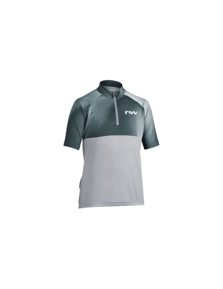 Koszulka rowerowa northwave force evo junior jersey s/s szara