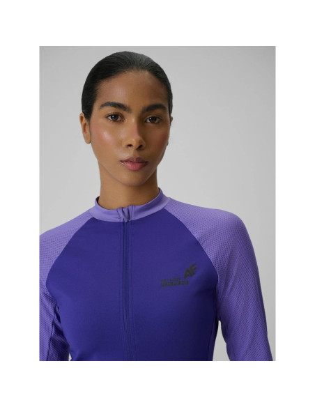 Longsleeve kolarski z filtrem upf50+ damski 4f 4frss26tflof650-51s