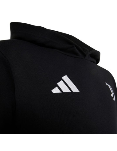 Bluza dla dzieci adidas juventus turin hoodie czarna kf9867