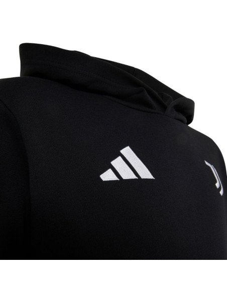 Bluza dla dzieci adidas juventus turin hoodie czarna kf9867