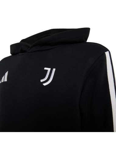 Bluza dla dzieci adidas juventus turin hoodie czarna kf9867