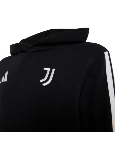 Bluza dla dzieci adidas juventus turin hoodie czarna kf9867