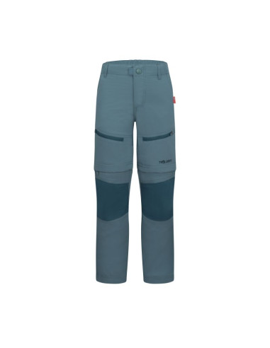Spodnie zapinane na zamek dziecięce dla chłopca/dziewczynki trollkids kids nordfjord zip-off pants teal (852-326)